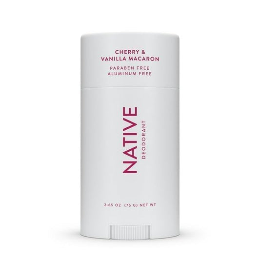 Native Deodorant, Cherry & Vanilla Macaron, Aluminum Free, for Women and Men, 2.65 oz