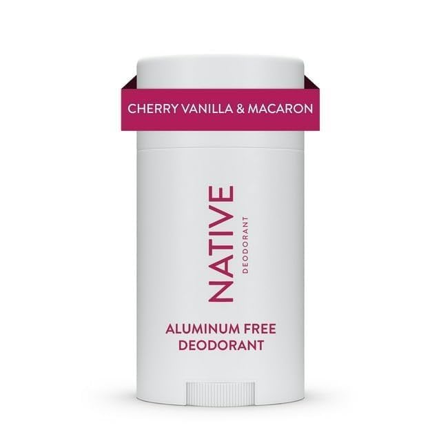 Native Deodorant, Cherry & Vanilla Macaron, Aluminum Free, for Women and Men, 2.65 oz