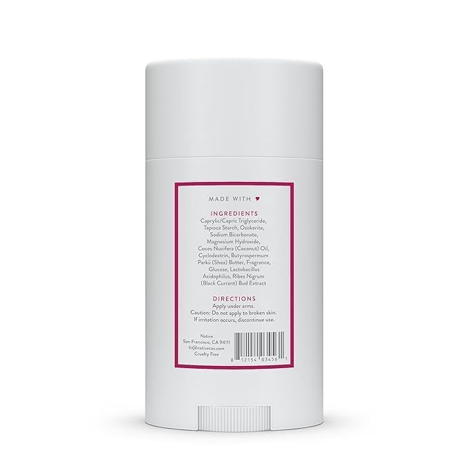 Native Deodorant, Cherry & Vanilla Macaron, Aluminum Free, for Women and Men, 2.65 oz