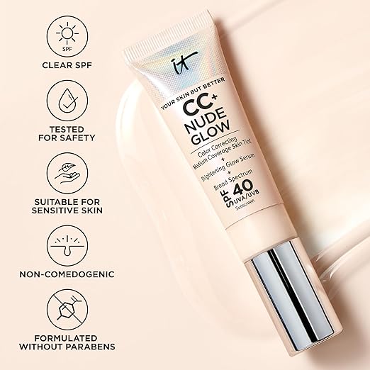 IT Cosmetics CC+ Cream Natural Matte Foundation with SPF 40